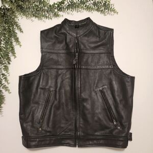 Jamin Leather Men's Moto Vest